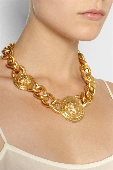 versace gold kette|versace gold chain necklace.